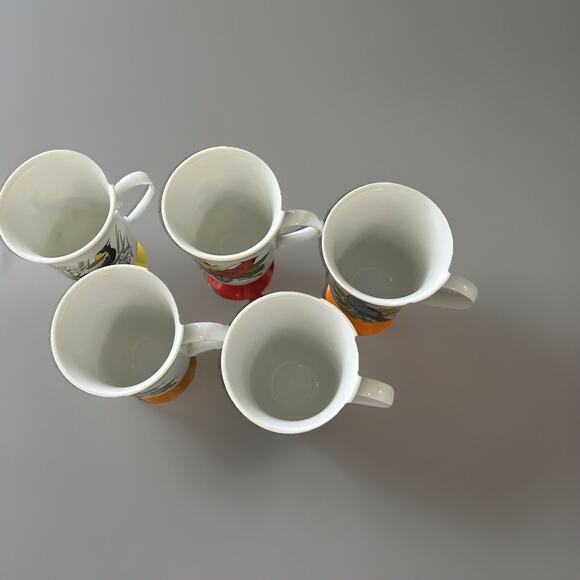 Beautiful Lot of Vintage 1960's Fred Roberts Porcelain Song Bird Mugs - Picture 3 of 5